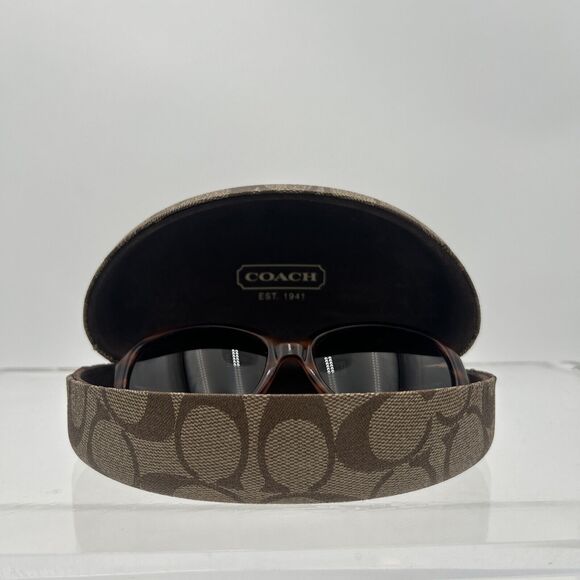 COACH “GEORGETTE” Sunglass Frame S497 55-17-135 Dark Brown Wrap G405👀⬇️+Case. - Picture 4 of 15